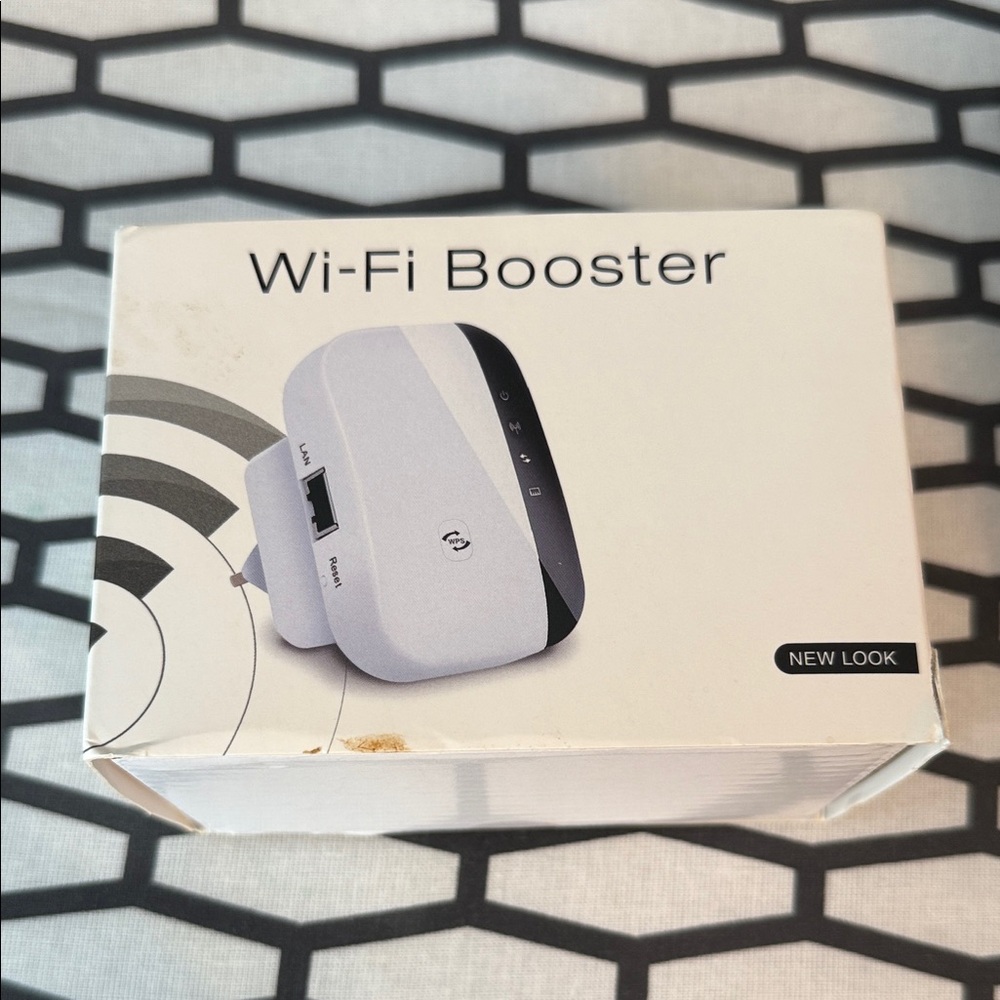 Wi-Fi Booster - Elegant White and Black Design